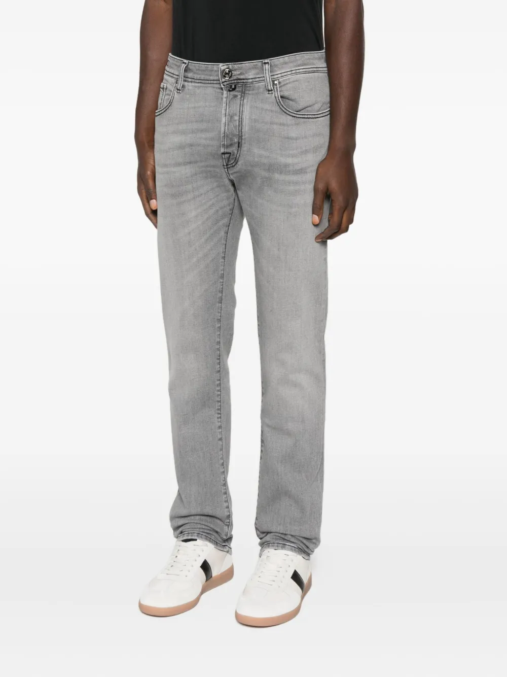 Manuel Ritz Five-pocket Jeans In Black