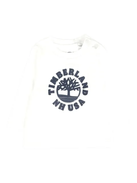 Timberland Kids logo-embellished long-sleeve T-shirt
