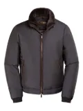 Moorer zip-front bomber jacket - Grey