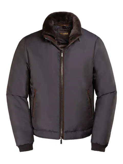 Moorer zip-front bomber jacket