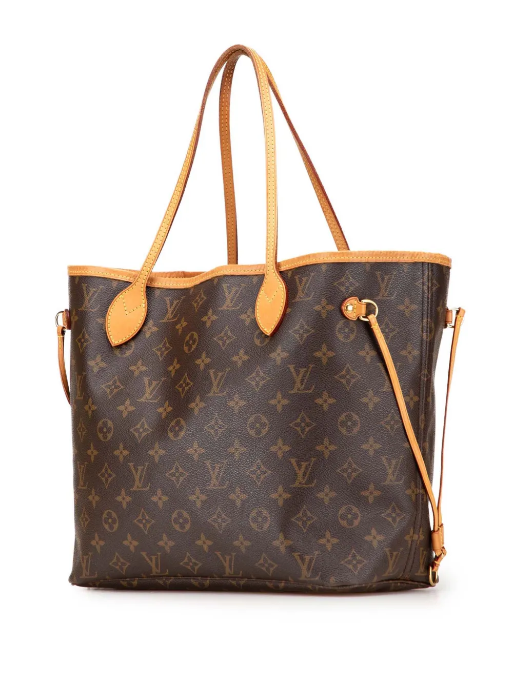 Pre-owned Louis Vuitton 2011 Monogram Neverfull Mm Tote Bag In Brown