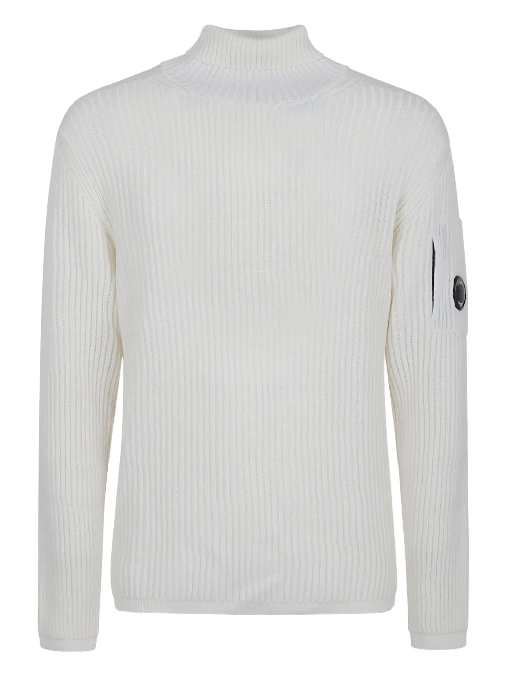 C.P. Company Lens-detail ribbed-knit sweater | White | Image 1