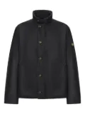 Barbour high-neck buttoned jacket - Black