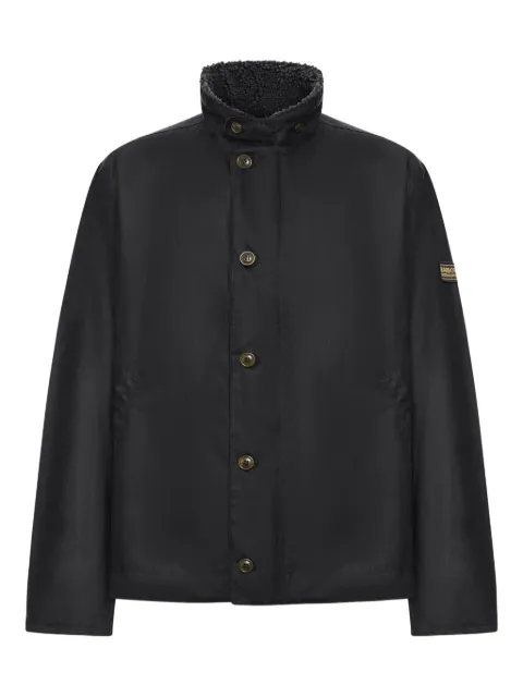 Barbour high-neck buttoned jacket