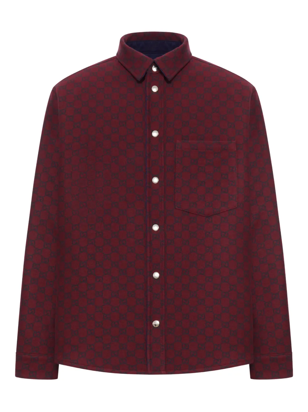 Gucci camisa reversible con monograma GG | rojo | Image 1