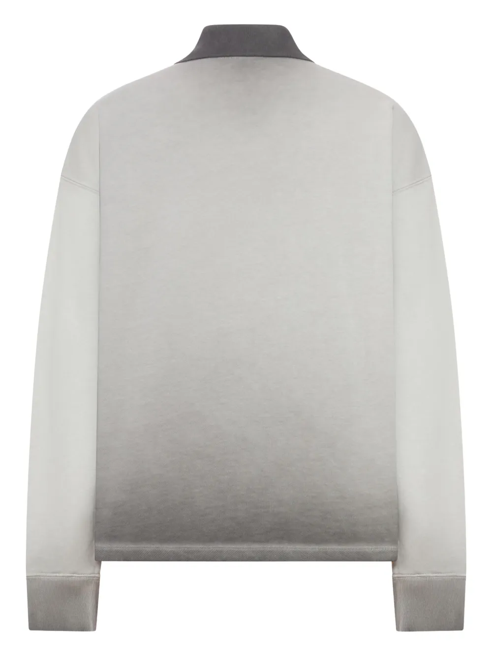Off-White degrade long-sleeve polo shirt - Grijs