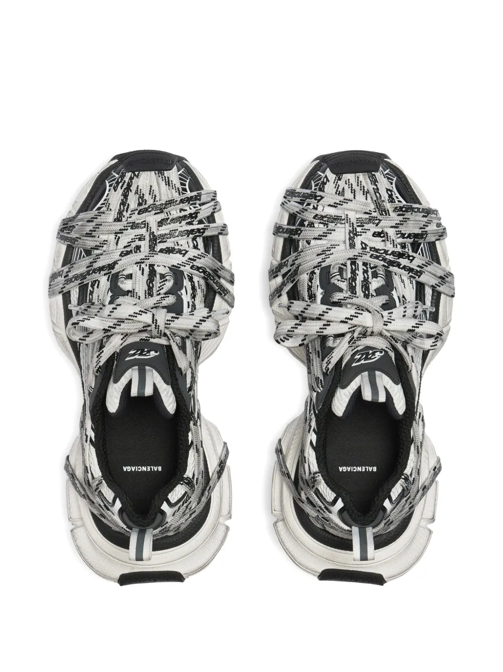 Balenciaga Extreme low-top sneakers met logo Wit