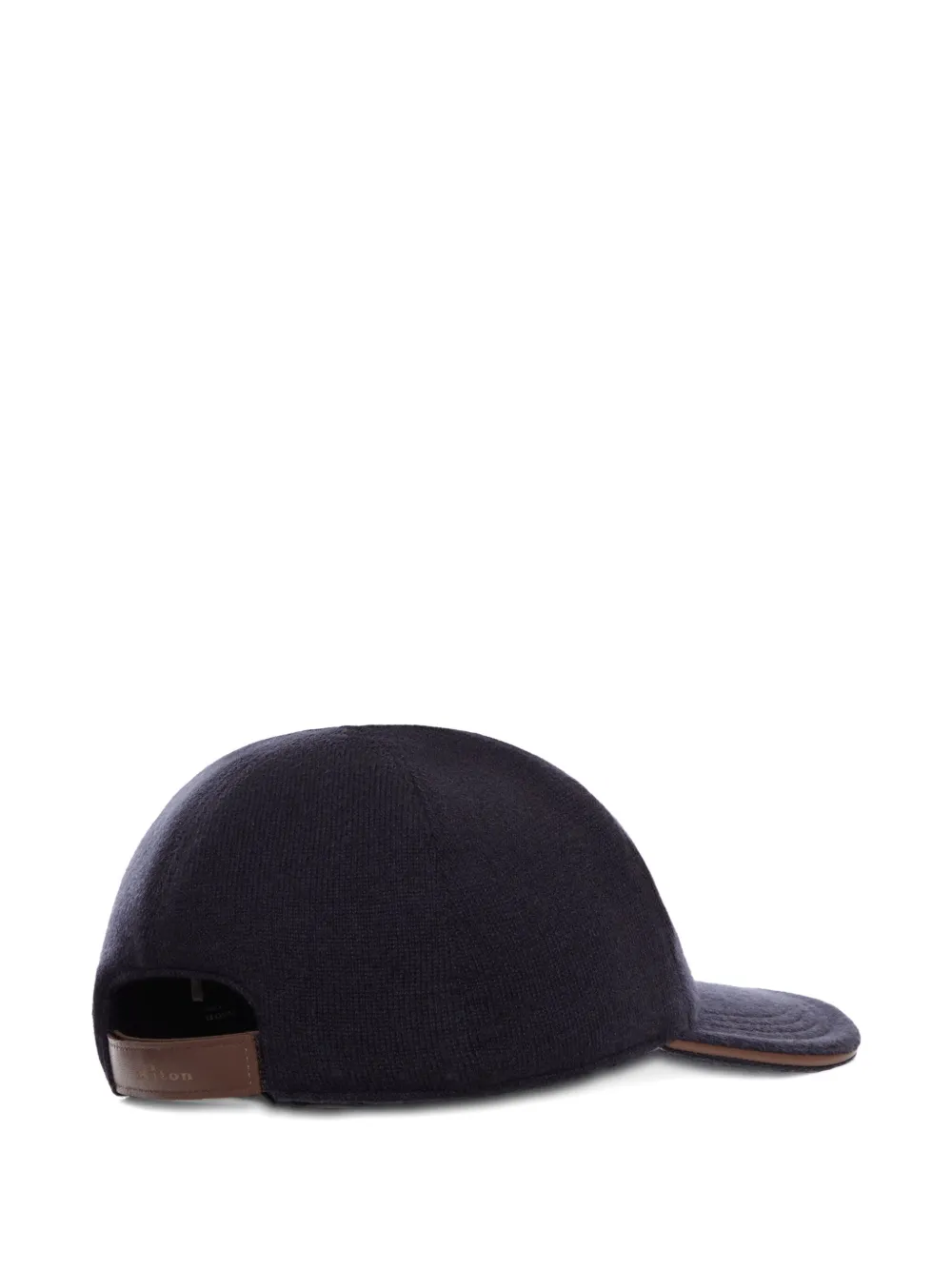 Kiton Cashmere Baseball Hat In Black