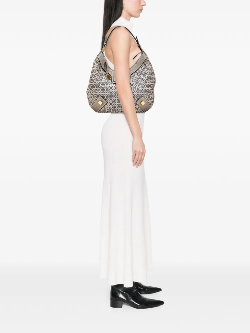 Loewe Pre-Owned 2010-2025 Anagram Canvas New Road hobo bag | Pre-Owned | Image 2
