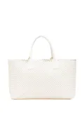 Bottega Veneta Pre-Owned 2012-2025 Medium Lambskin Intreccio Cabat tote bag - White