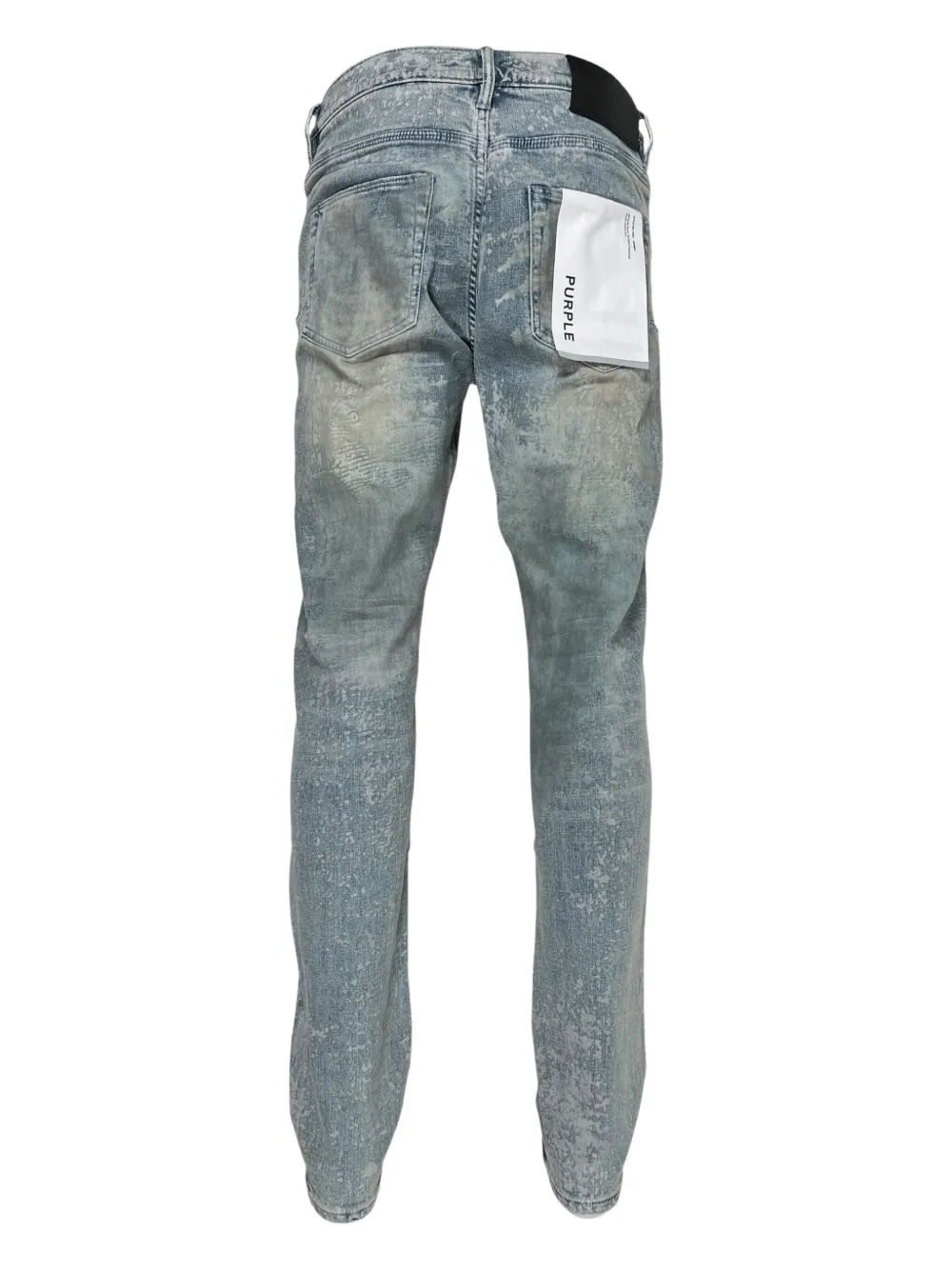 Purple Brand Fossil-print Jeans In Blue