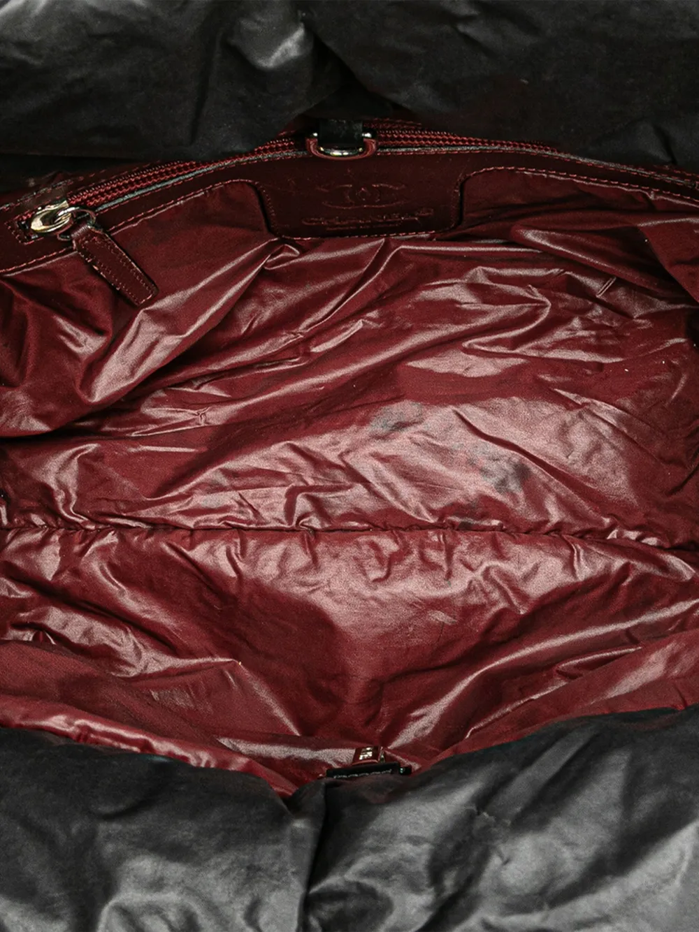 Pre-owned Chanel 2010-2011 Small Quilted Nylon Coco Cocoon Tote Bag In Black