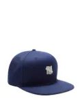 Undefeated contrast-logo snapback cap - Blue