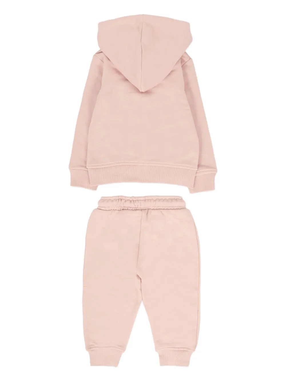 Trussardi Junior Hooded Zip-up Tracksuit In Pink