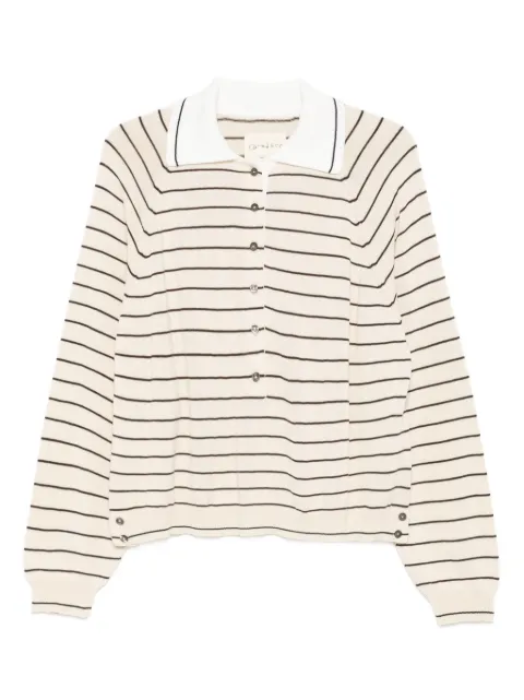 Cordera striped polo top