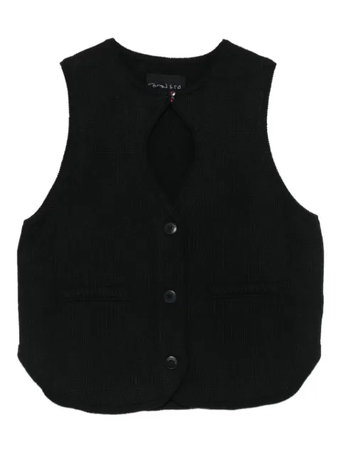 Cordera keyhole-detail gilet 