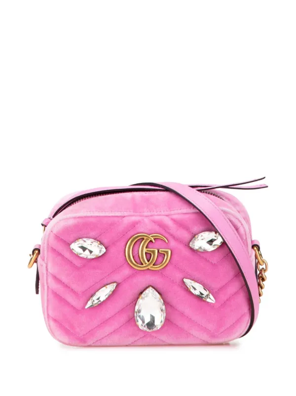 Gucci Pre-Owned 2016-2025 Mini GG Marmont Crystal Embellished