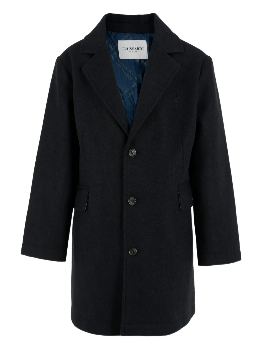 TRUSSARDI JUNIOR button-fastening coat | Blue | Image 1