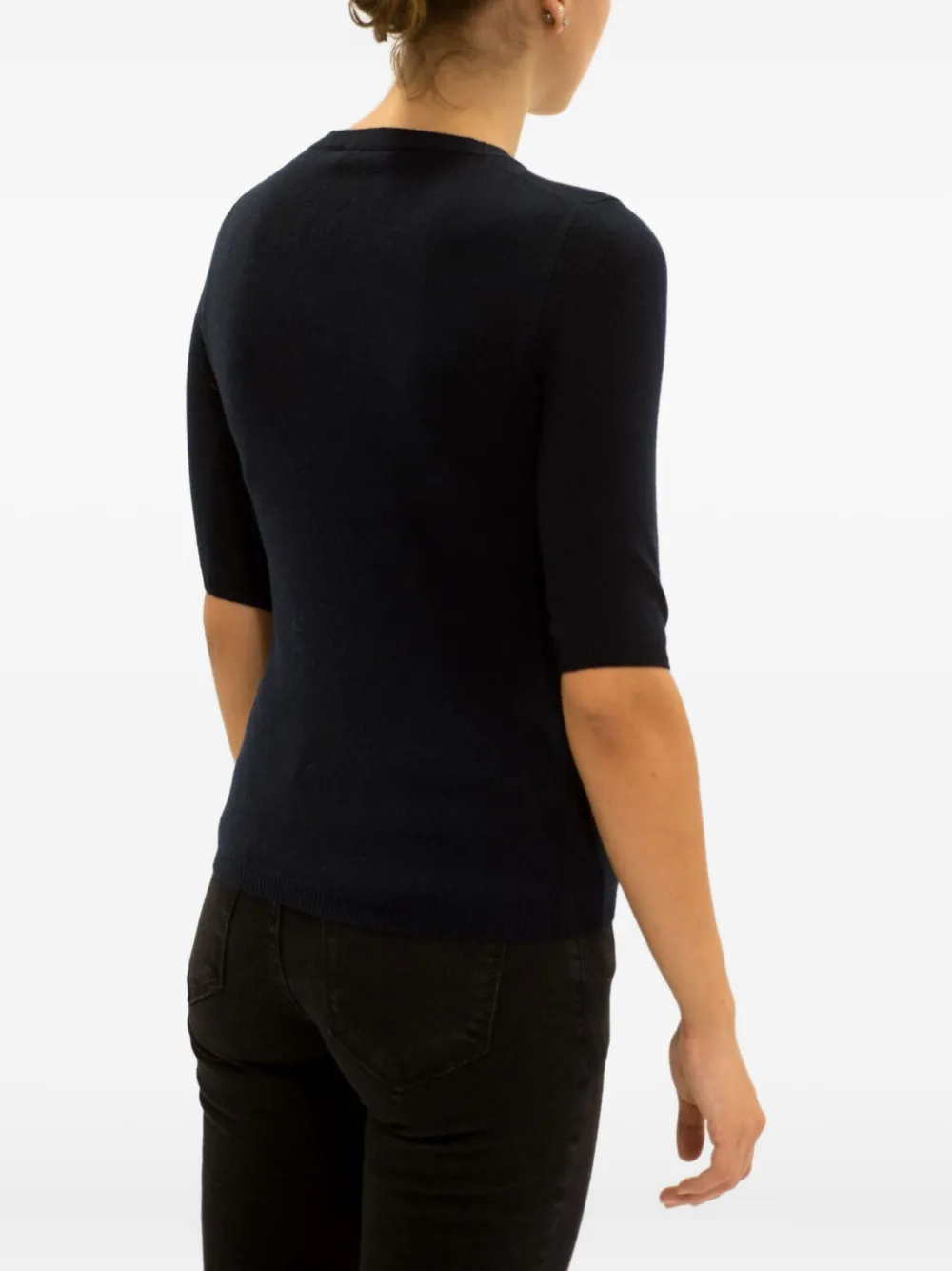 LA ROSE Top met ronde hals Blauw