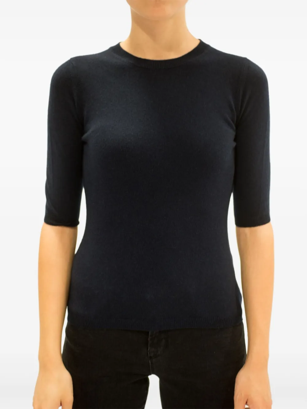 LA ROSE haut à col rond | bleu | Image 1