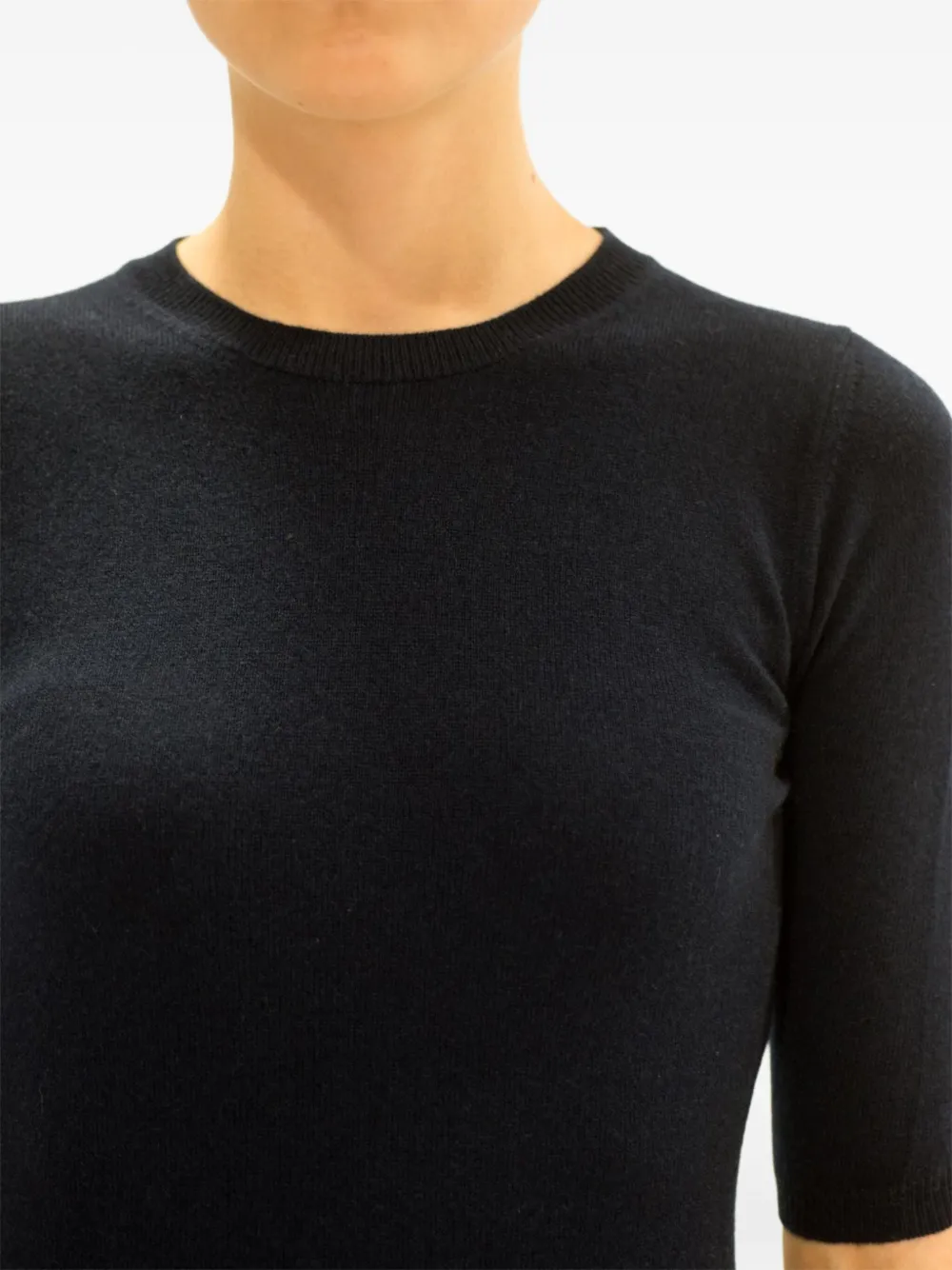 LA ROSE Top met ronde hals Blauw