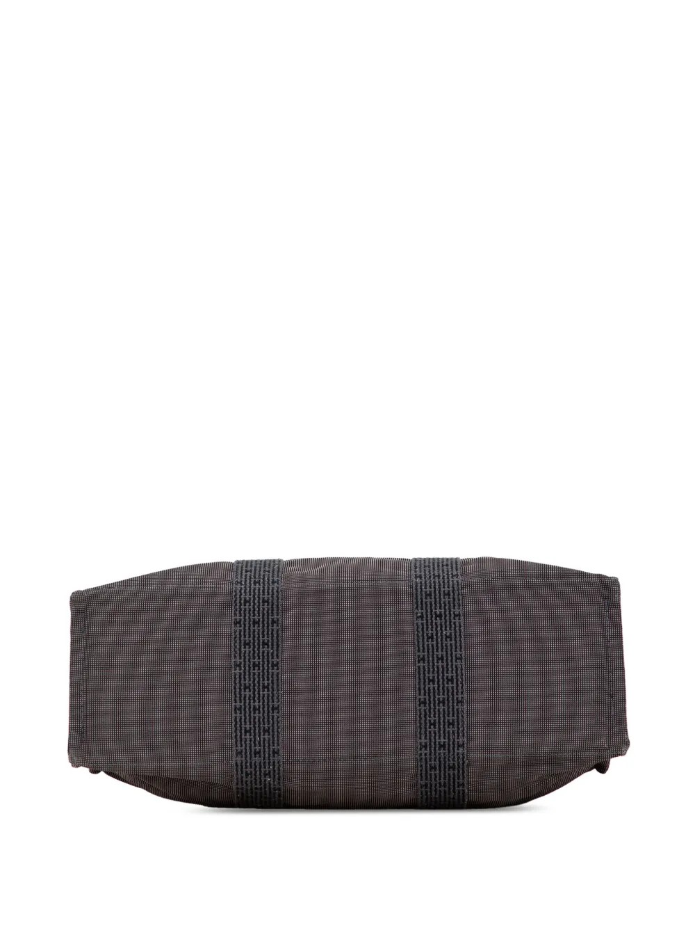 Pre-owned Hermes 1990-2010 Canvas Herline Gm Tote Bag In Gray