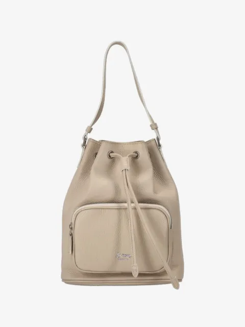 LA ROSE pocket drawstring satchel