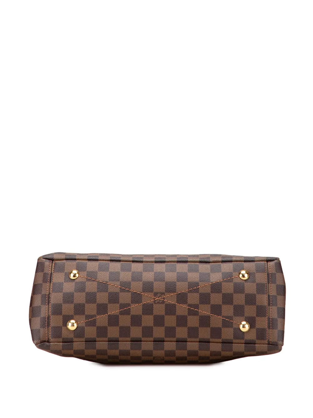 Pre-owned Louis Vuitton 2018 Damier Ebene Lymington Satchel In Brown