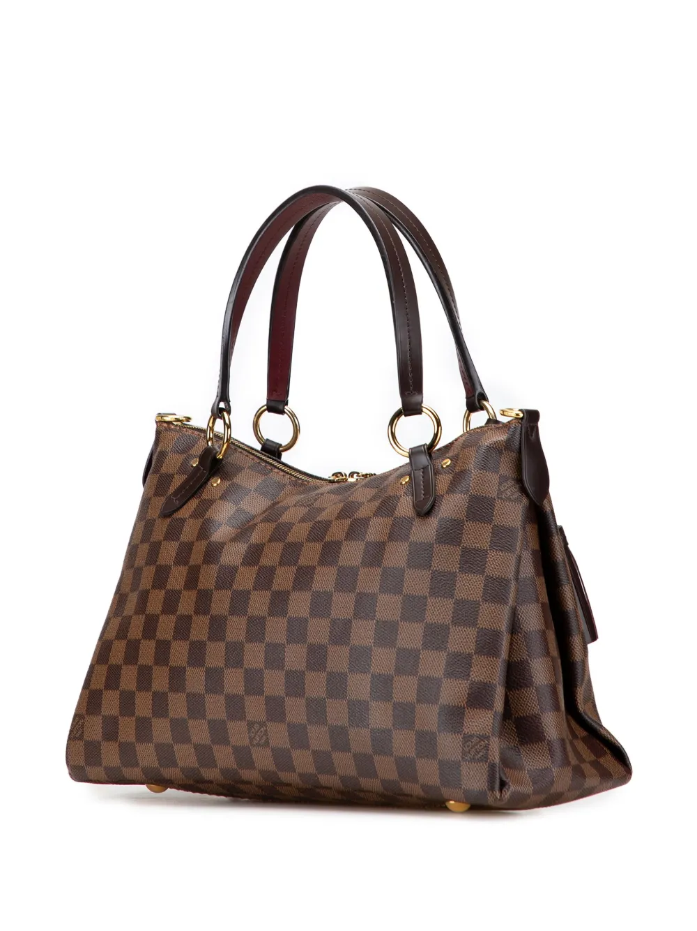 Pre-owned Louis Vuitton 2018 Damier Ebene Lymington Satchel In Brown
