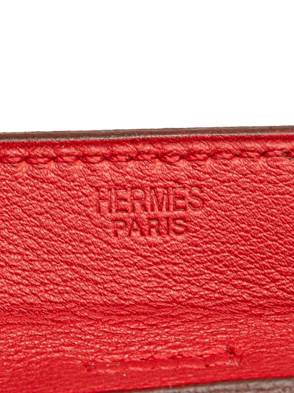 Pre-owned Hermes 2007 Swift Onimetou Crossbody Bag In Red