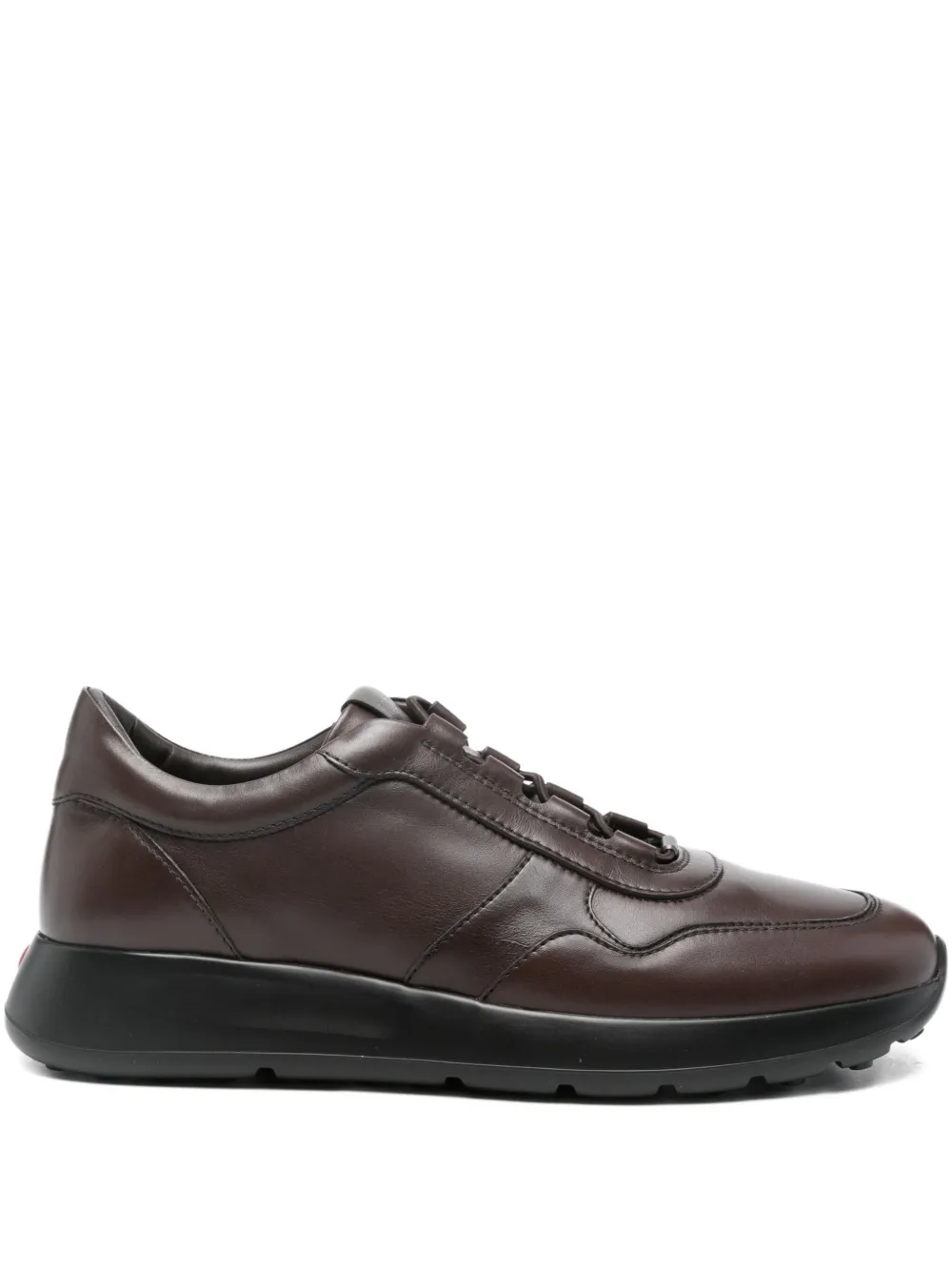 Tod's leather lace-up sneakers Brown