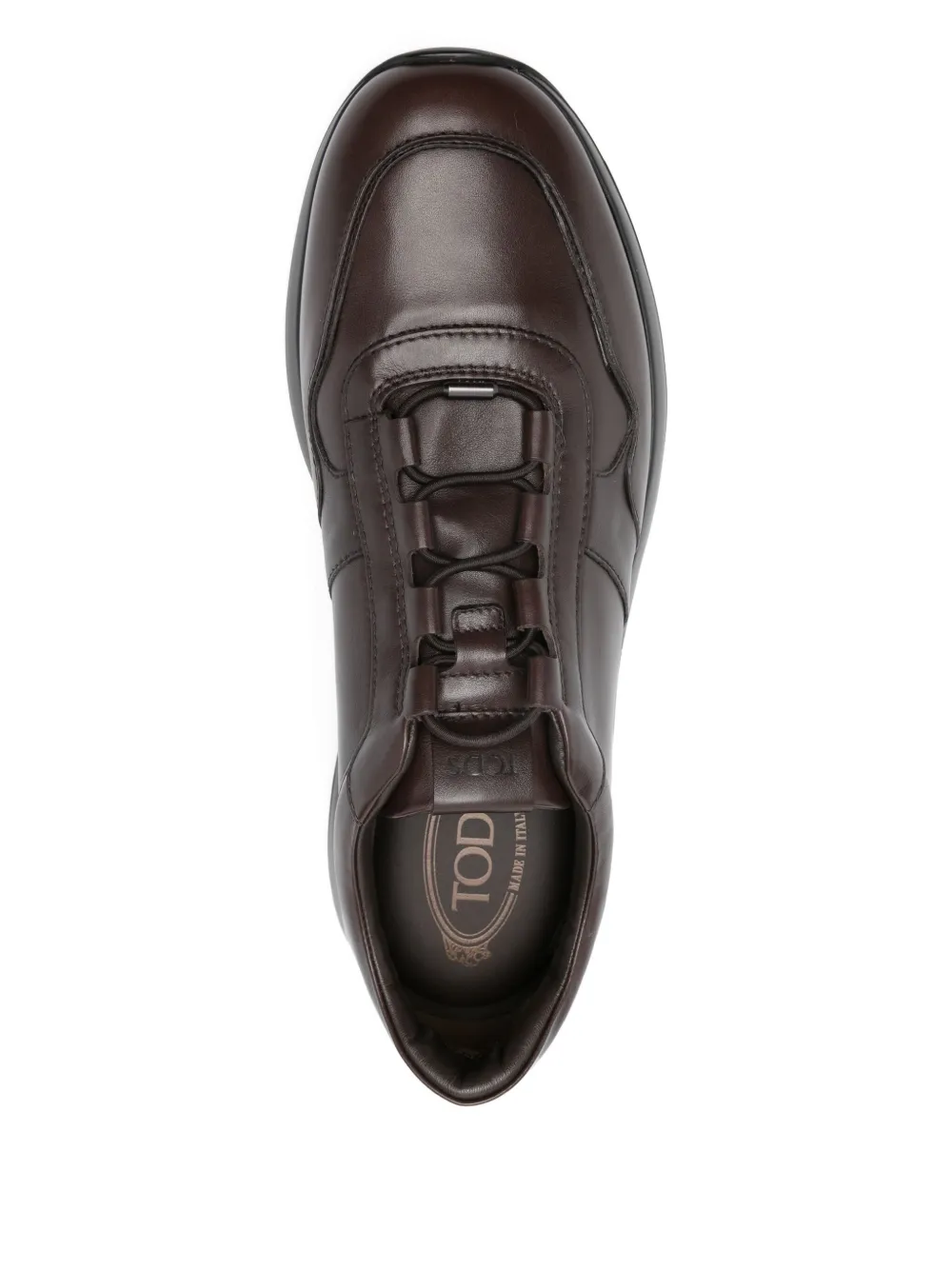 Tod's leather lace-up sneakers Brown