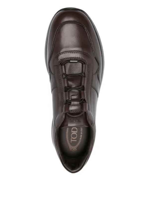 TOD’S レザーレースアップ　サイズ9 Tod's レースアップ レザースニーカー | ブラウン | FARFETCH JP
