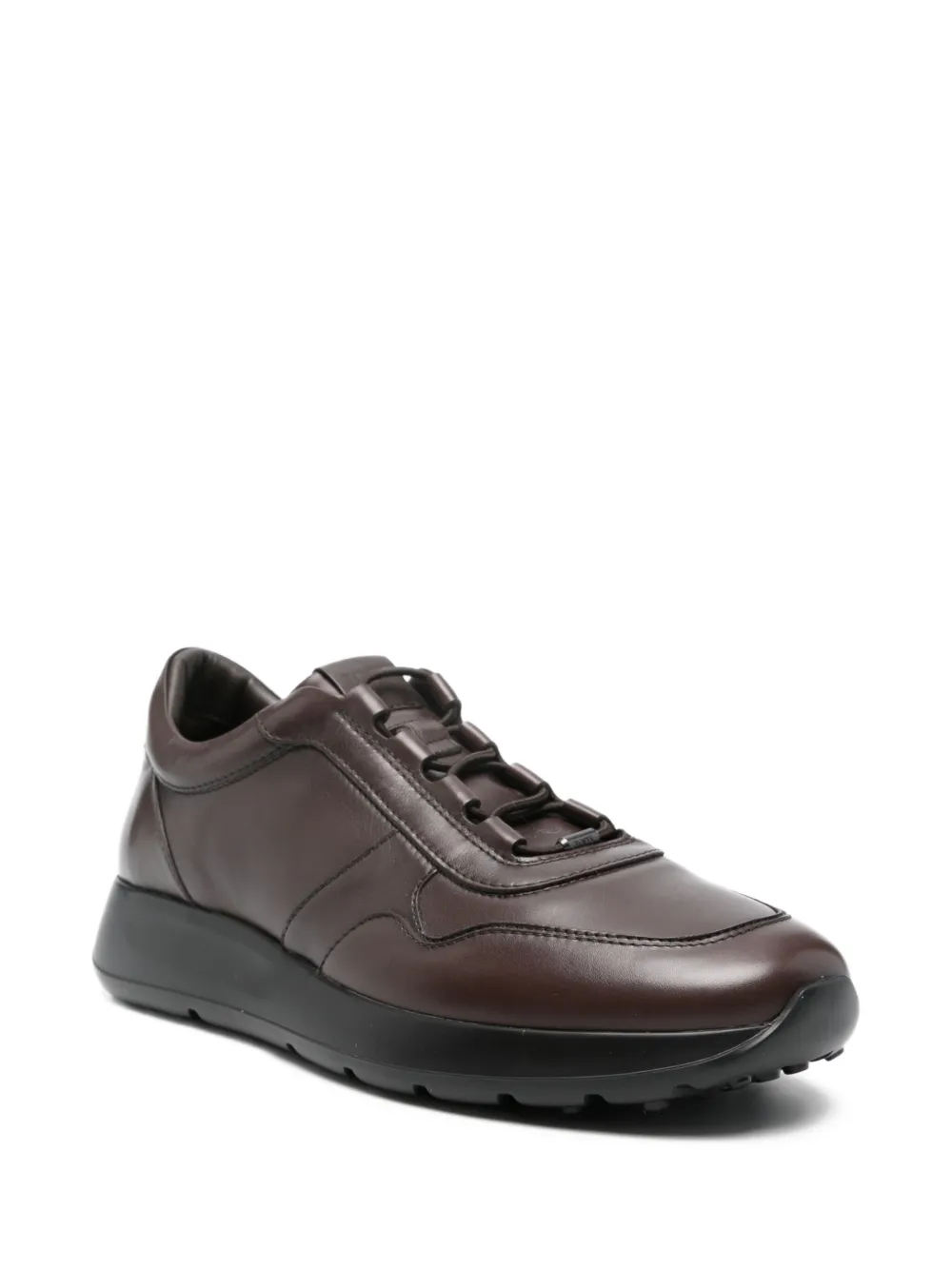 Tod's leather lace-up sneakers Brown