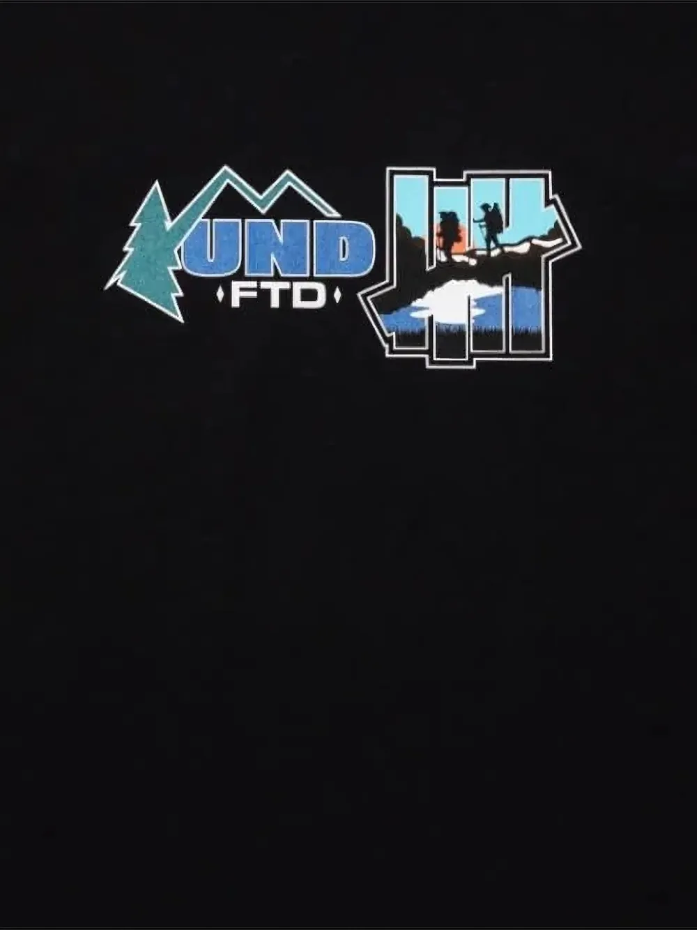 Undefeated graphic-print T-shirt - Zwart
