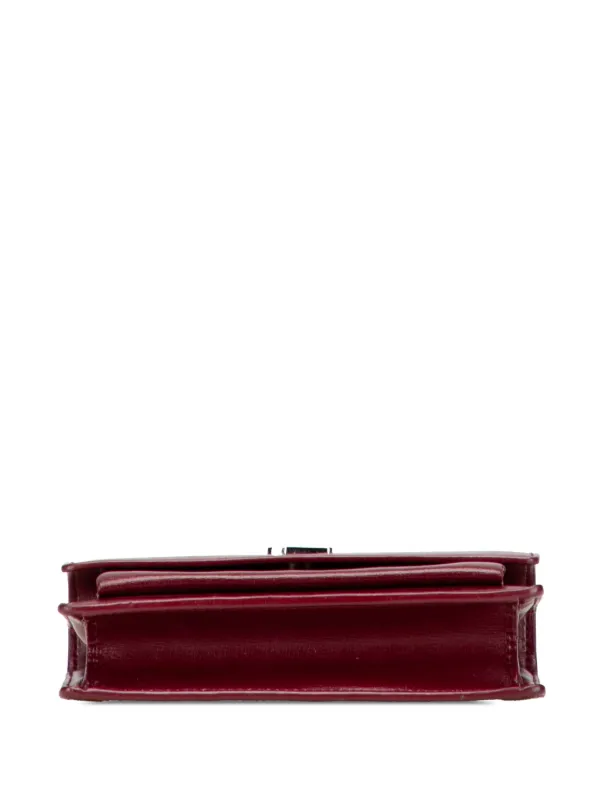 Saint Laurent Pre-Owned 2017 Calfskin Monogram Sunset Chain Wallet