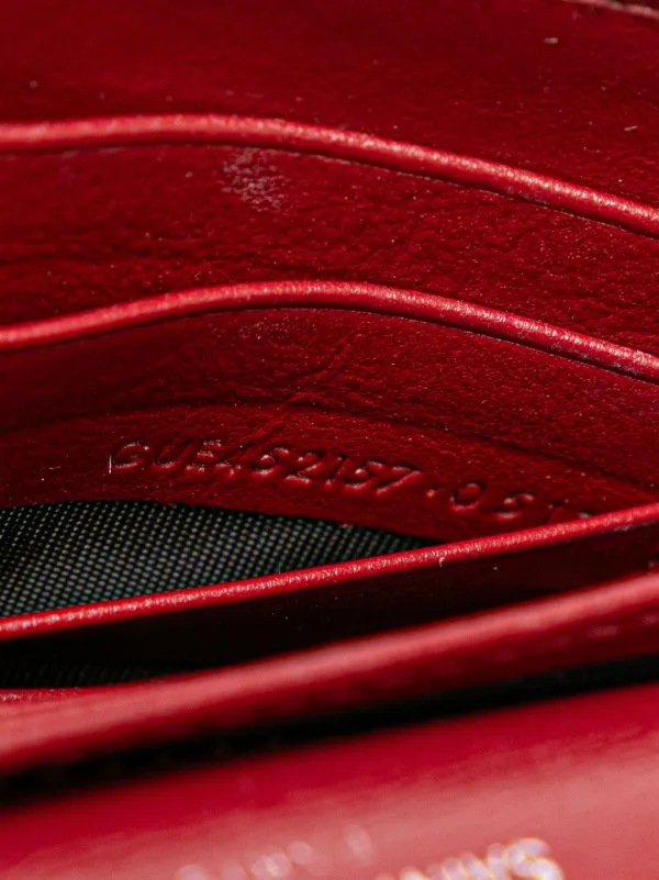 Saint Laurent Pre-Owned 2017 Calfskin Monogram Sunset Chain Wallet