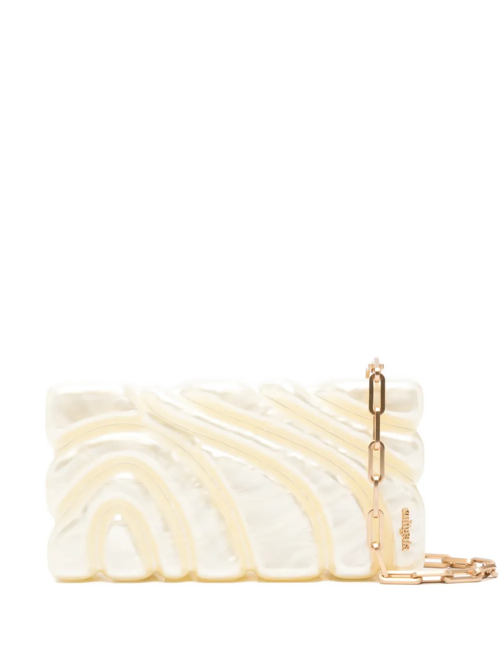 Cult Gaia Aura chain-strap clutch - Toni neutri