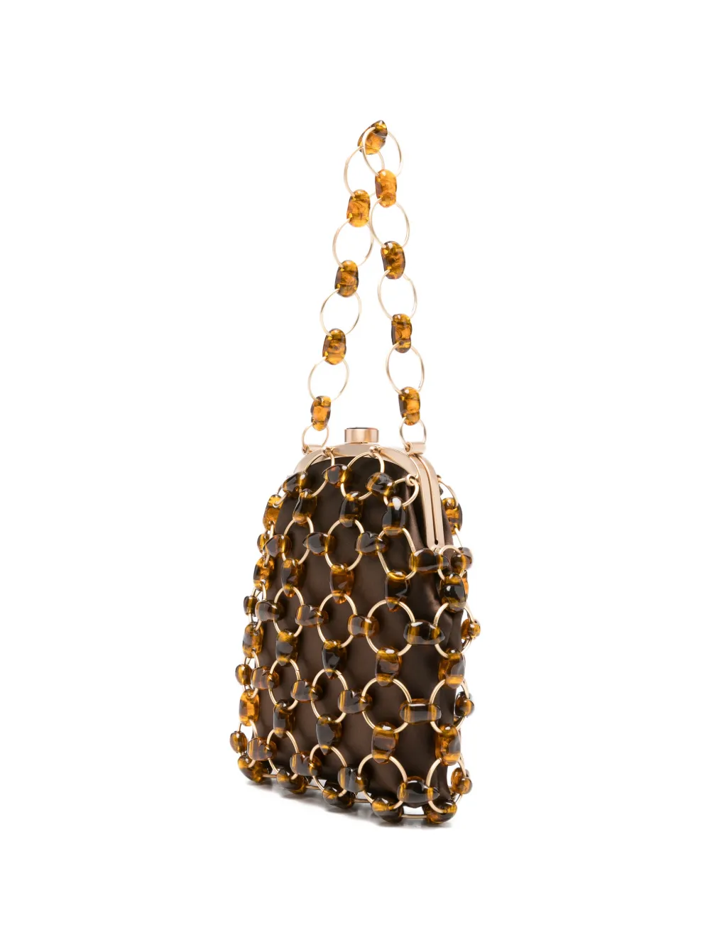  Cult Gaia Brielle Chain Tote Bag - Brown 