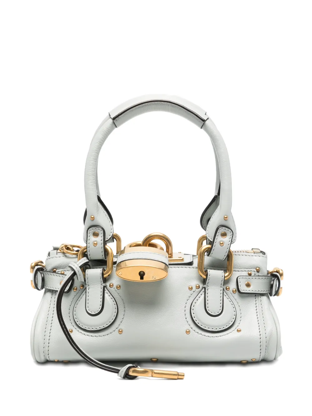 Chloé Small grained paddington shoulder bag - Blu