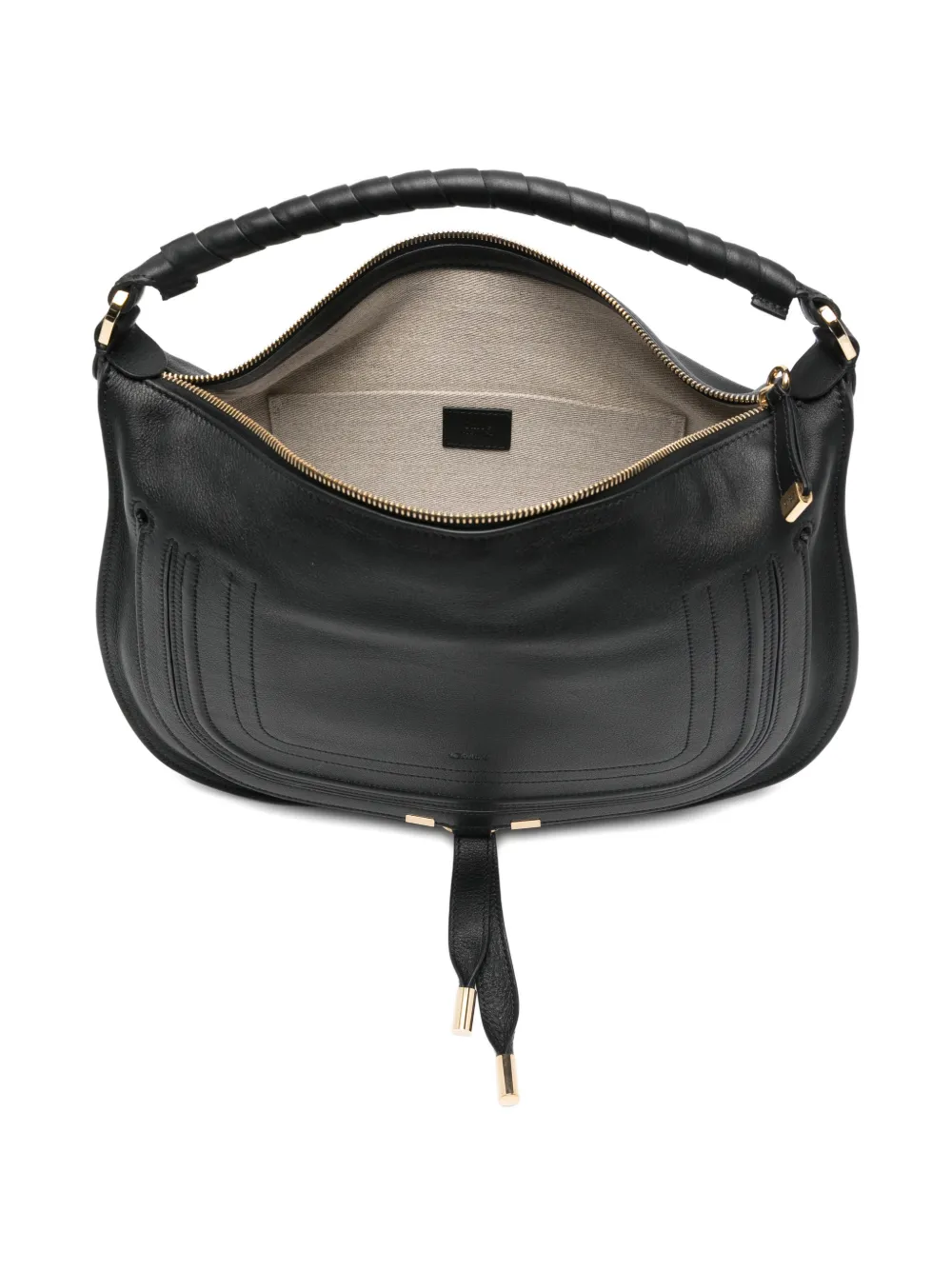 Chloé Clutch met gevlochten handgreep Zwart