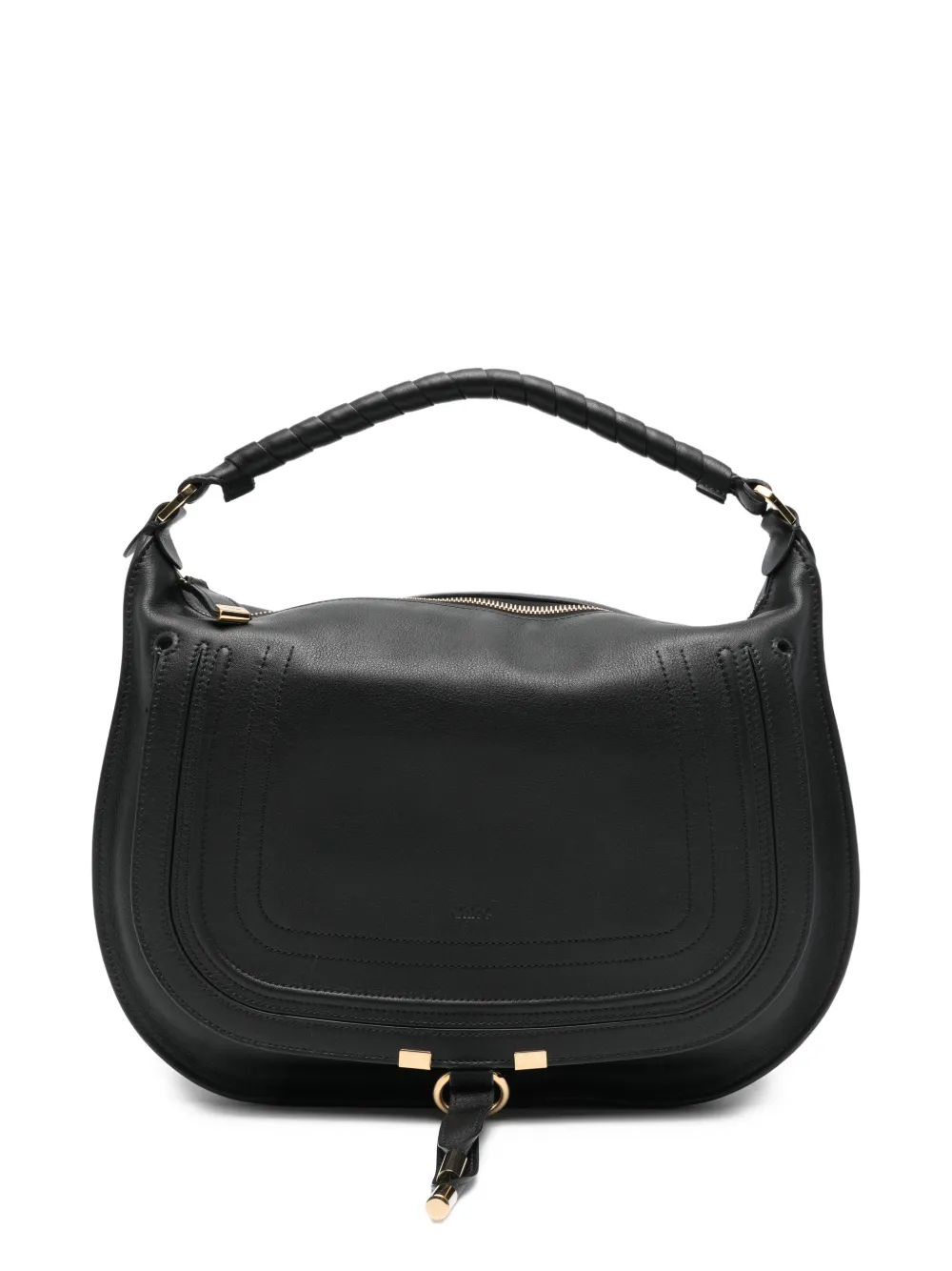 Chloé CHLOE MARCIE SLOUCH LEATHER HOBO BAG - Nero