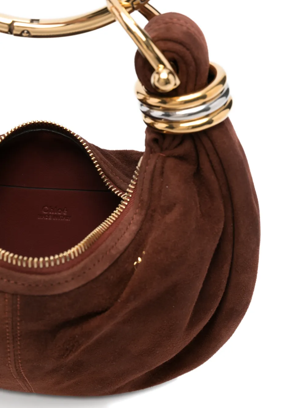 Chloé Bracelet suède mini-tas Bruin