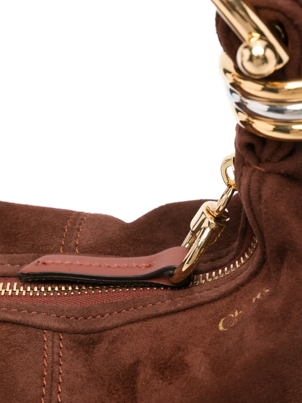 Chloé Bracelet suède mini-tas Bruin