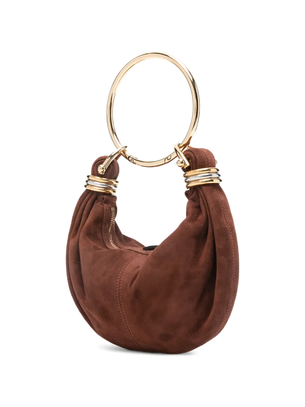 Chloé Bracelet suède mini-tas Bruin