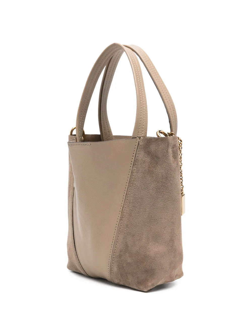 Chloé Spin kleine shopper Beige