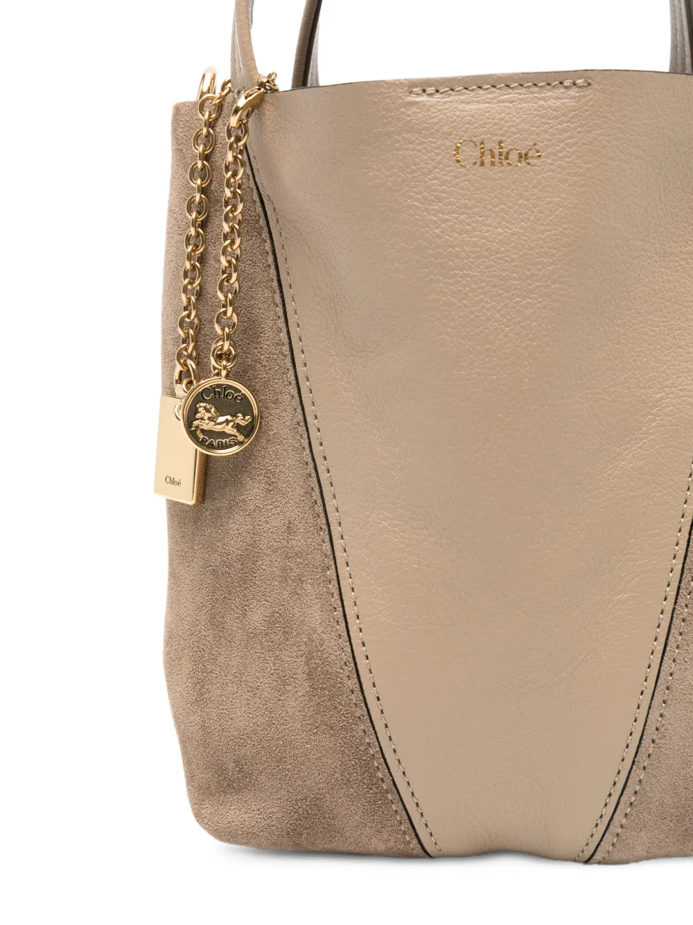 Chloé Spin kleine shopper Beige