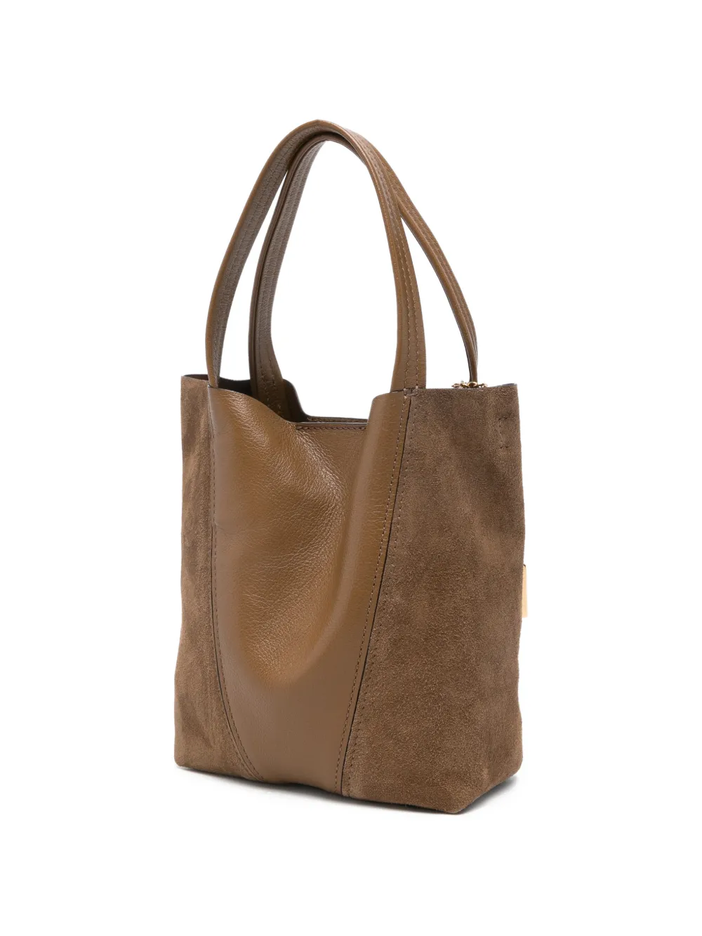 Chloé Spin shopper van bewerkt leer Bruin