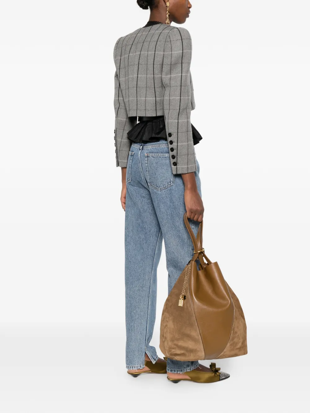 Chloé Spin leren shopper Bruin