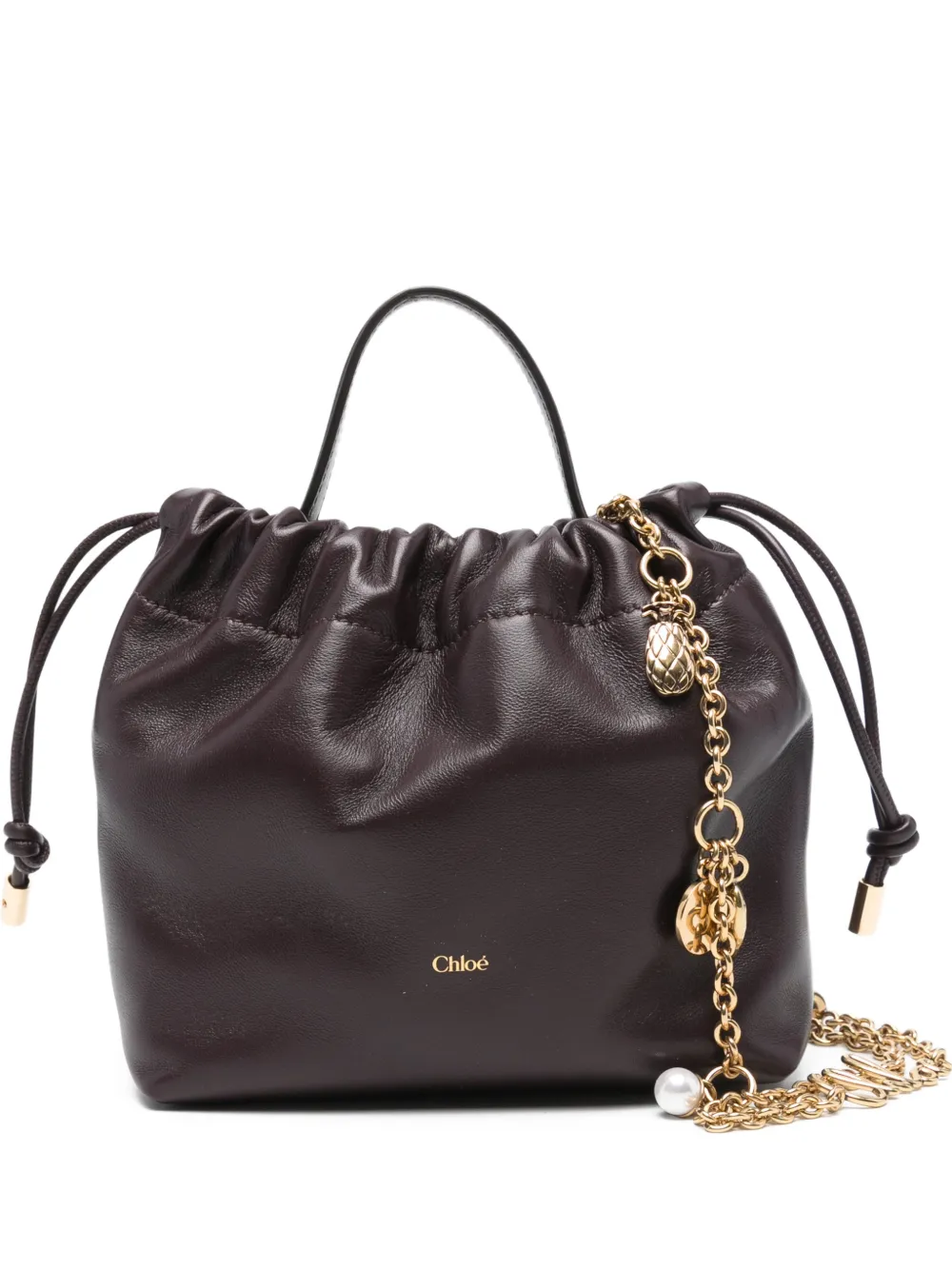 Chloé Icons chain-strap clutch mini bag - Viola